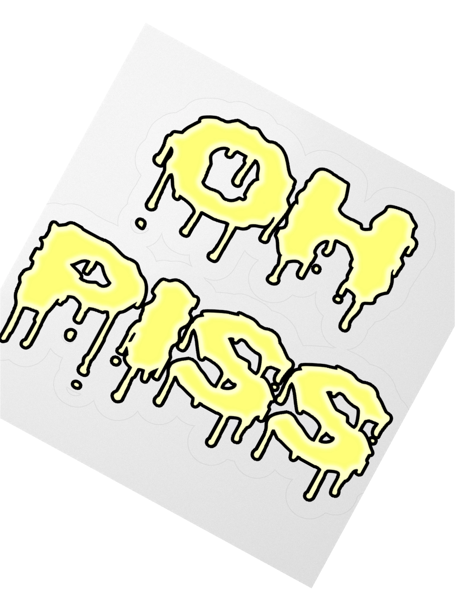 Oh Piss Kiss Cut Sticker product image (8)