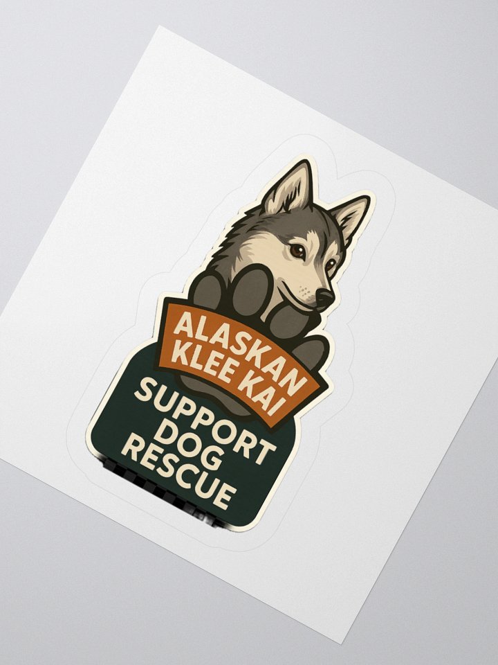 Cordell’s Paw Pack Sticker – Alaskan Klee Kai Rescue Edition (Cordell’s Shelter Collection) product image (2)