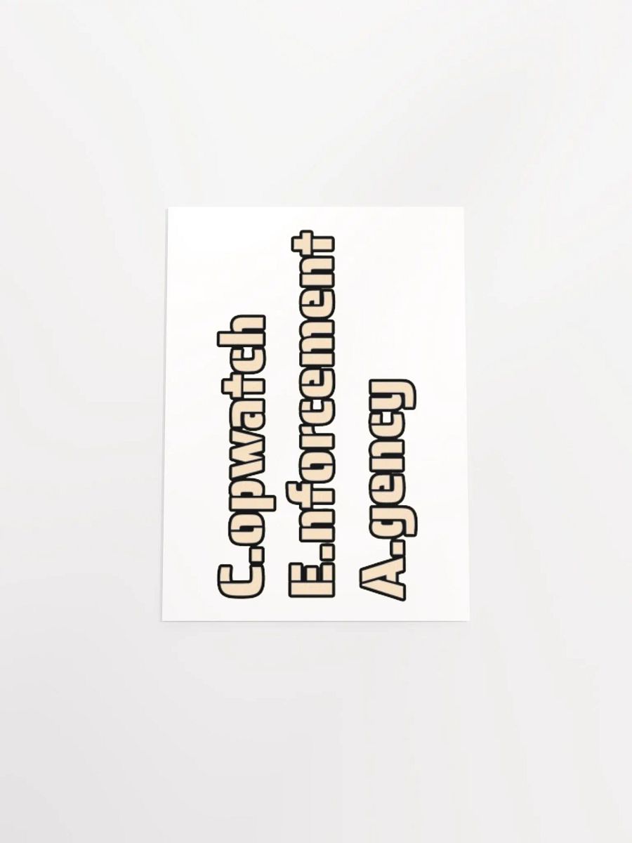 COPWATCH ENFORCEMENT AGENCY product image (4)