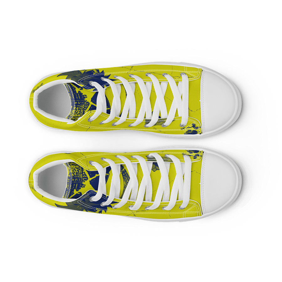 Vibrant Anime Hero Canvas High Tops product image (9)