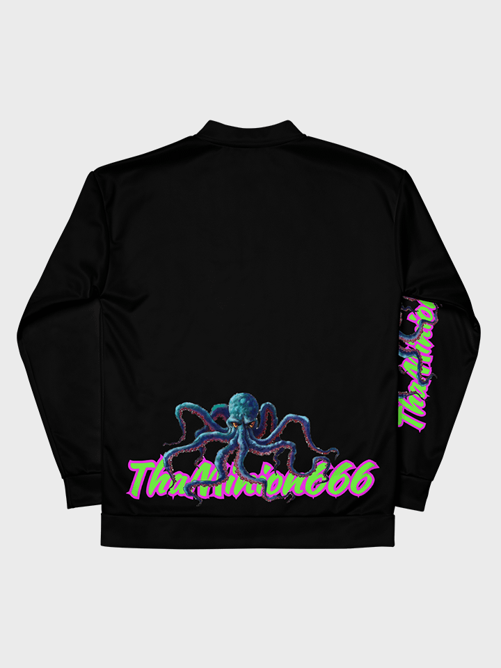 [DEN SUPPLIES] blue squid Unisex Bomber Jacket product image (2)