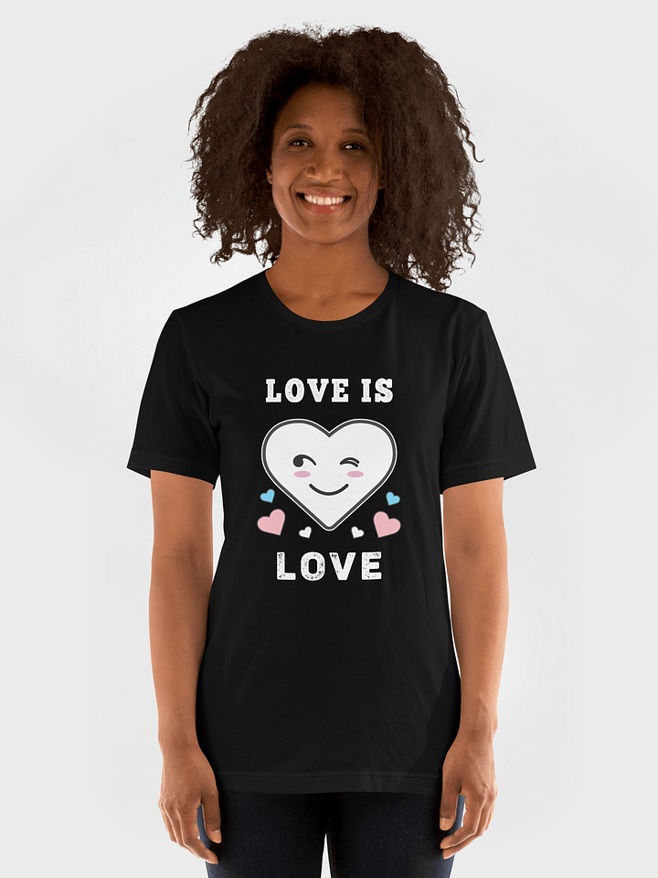 Heart Face Love Is Love LGBTQ Transgender Pride T-Shirt product image (1)
