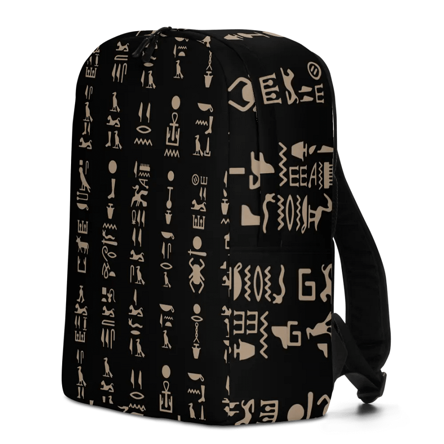 Isis Black Hieroglyphs Backpack product image (2)