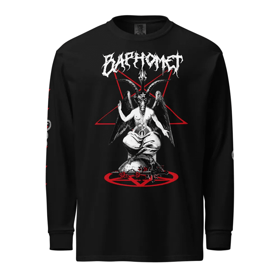 Baphomet Infernal Devotion Longsleeve Tshirt product image (1)