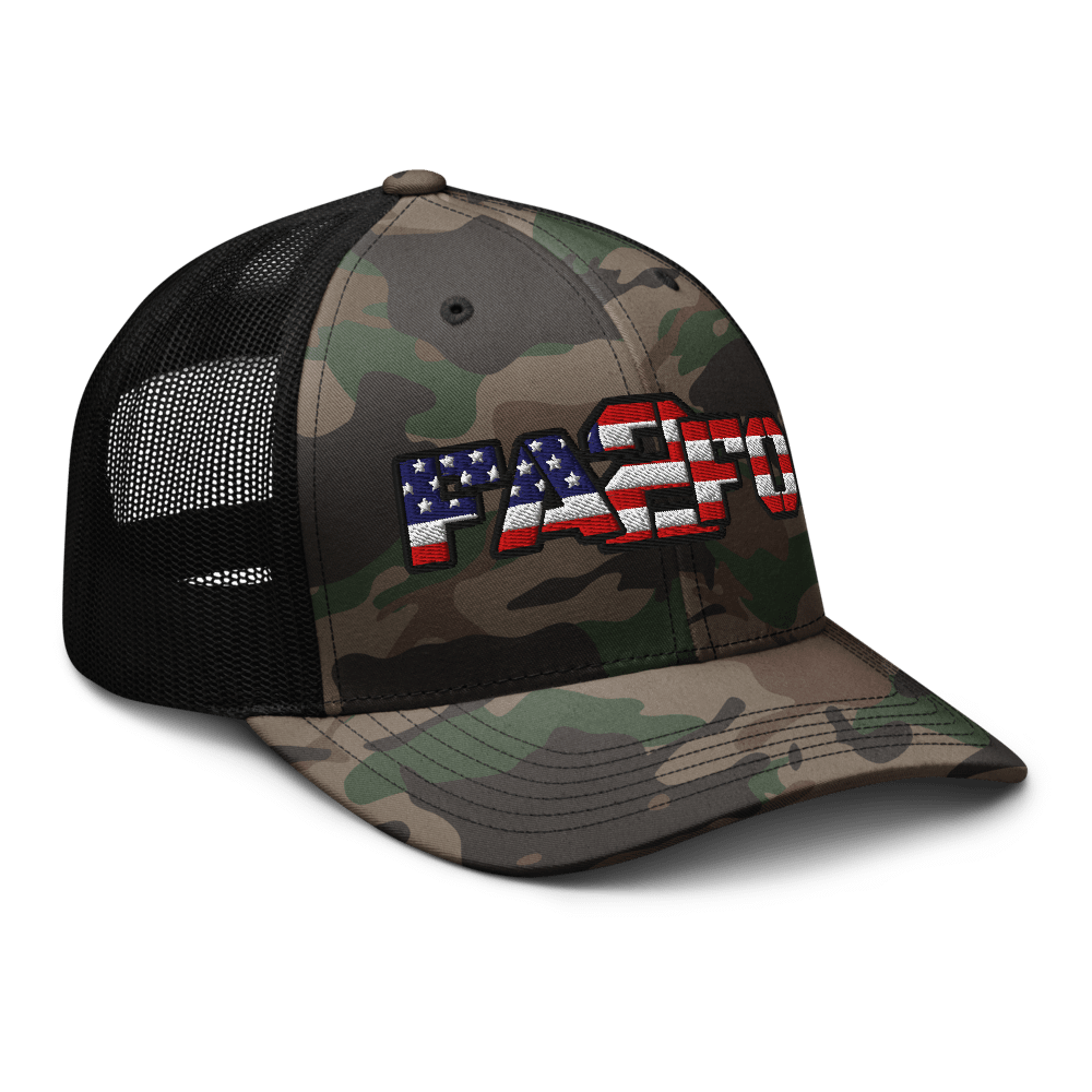 FA2FO Flag Camo Trucker Hat product image (6)