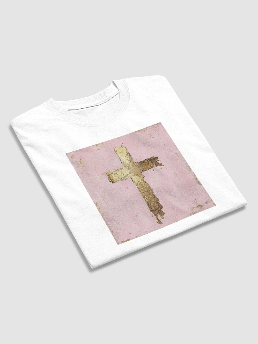 "Golden Cross" Minimalist Faith T-Shirt product image (19)
