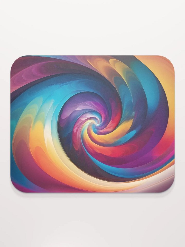 The Psychedelic Rainbow Spiral Classic Mouse Pad product image (2)