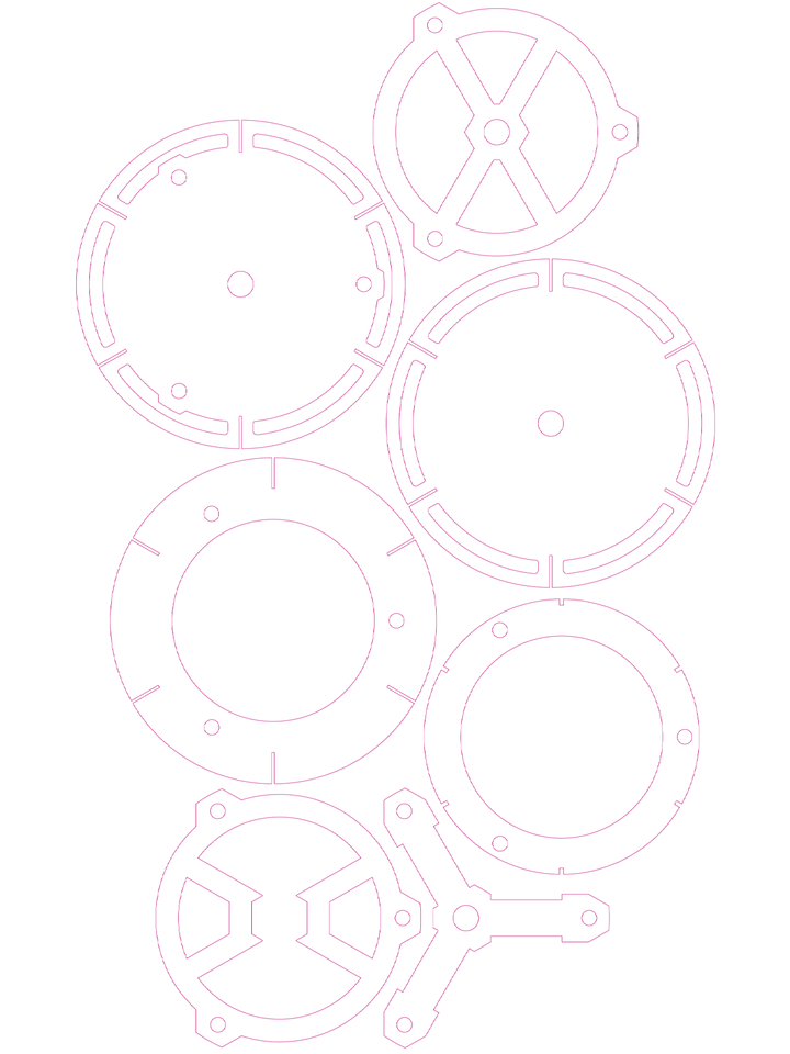 HDD Motor Mount + Greeblie Shapes for Simply Juice Lid (SVG File) product image (2)
