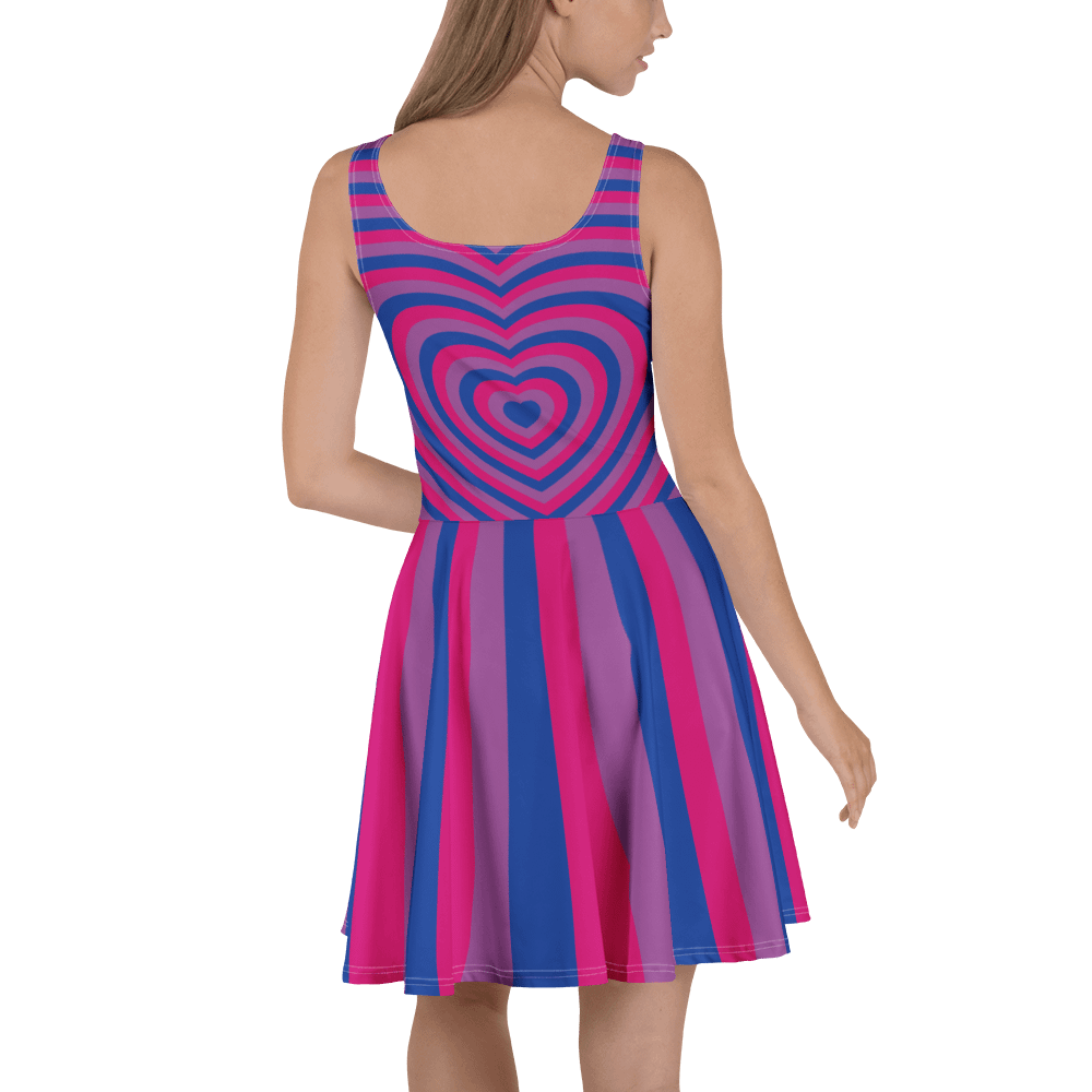 Bisexual Pride Hearts Skater Dress product image (4)