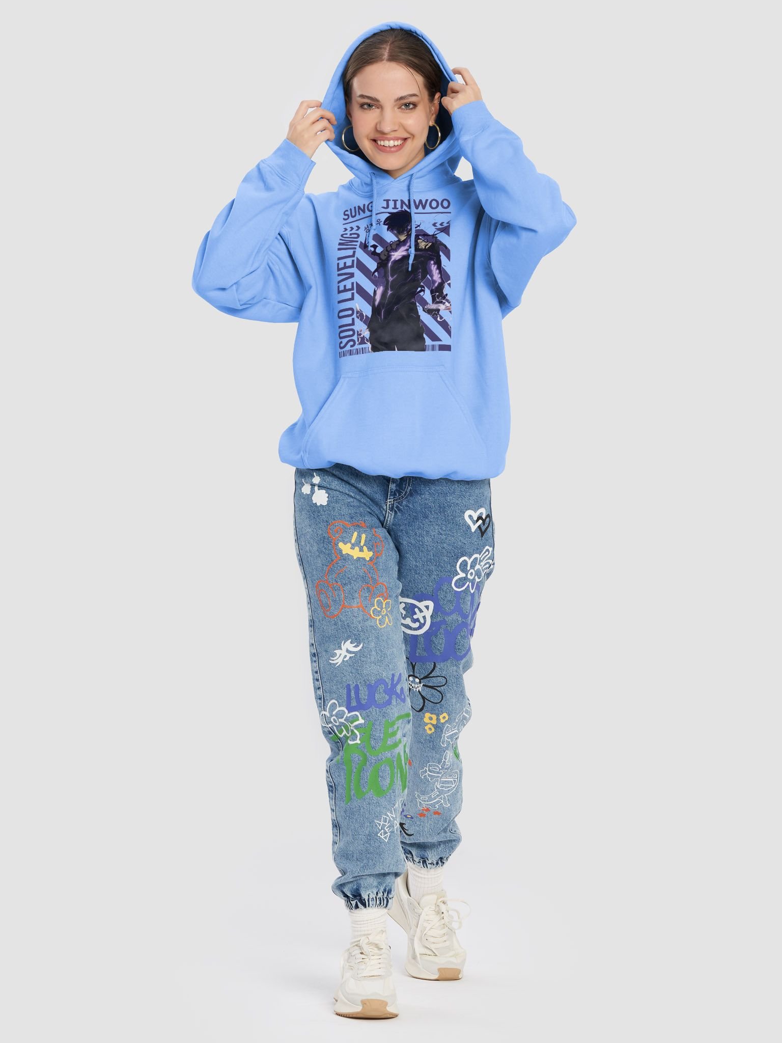 Solo Leveling: The Rise of the Shadow Monarch Anime Hoodie product image (8)