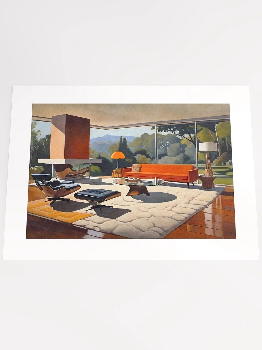 Midcentury Modern Living Room With A View - Print product image (3)