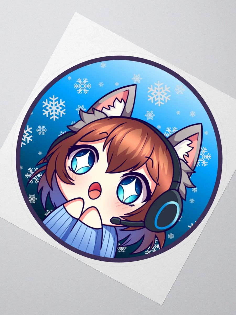 Let it Snow Cat Sticker product image (2)