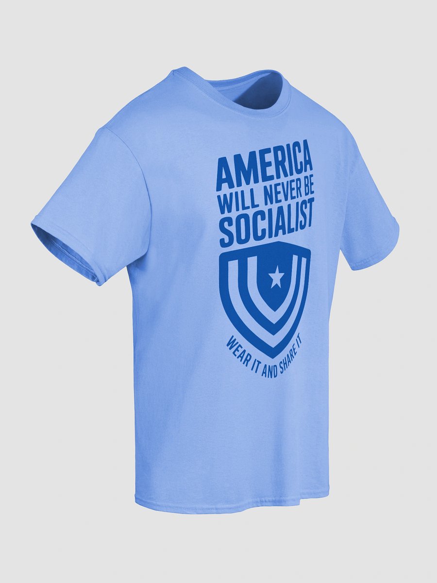 "America Will Never Be Socialist" Freedom First Tee - Blue Ink product image (8)