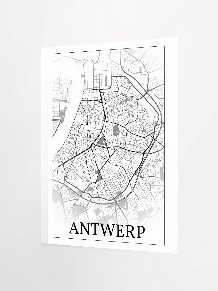 Antwerp, Belgium, city map print product image (9)