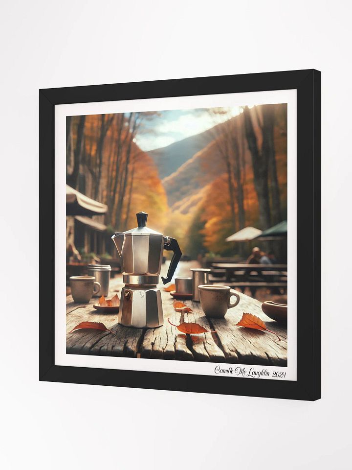 Autumn Brewscape Framed Poster | Moka Pot product image (2)