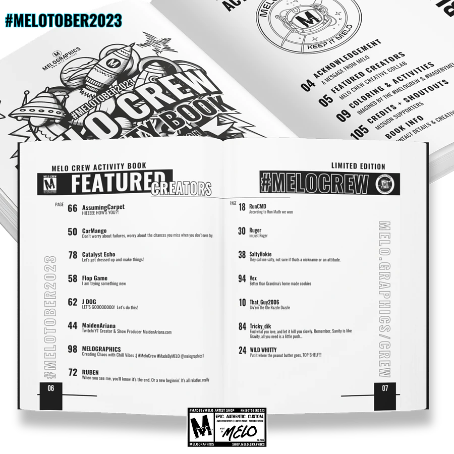 MELO CREW Activity Book: Uncensored Digital Edition | #MadeByMELO product image (3)