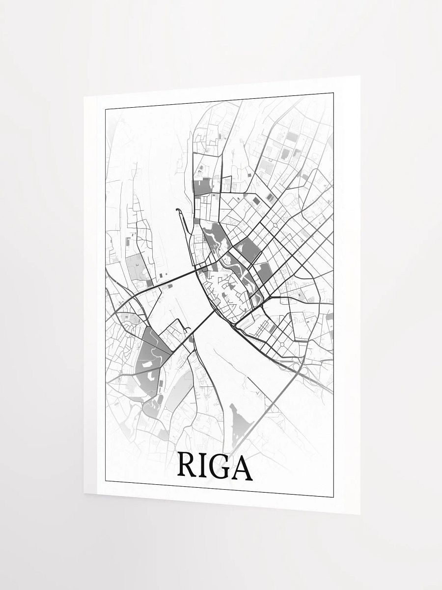 Riga, Latvia, city map print product image (9)