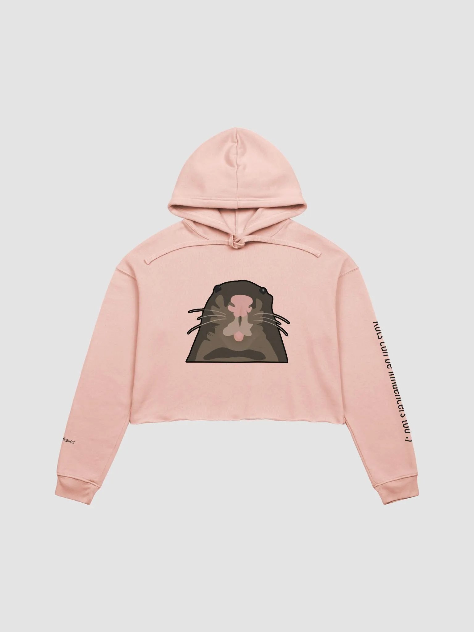 Rats can be influencers too :) Cropped Hoodie product image (1)