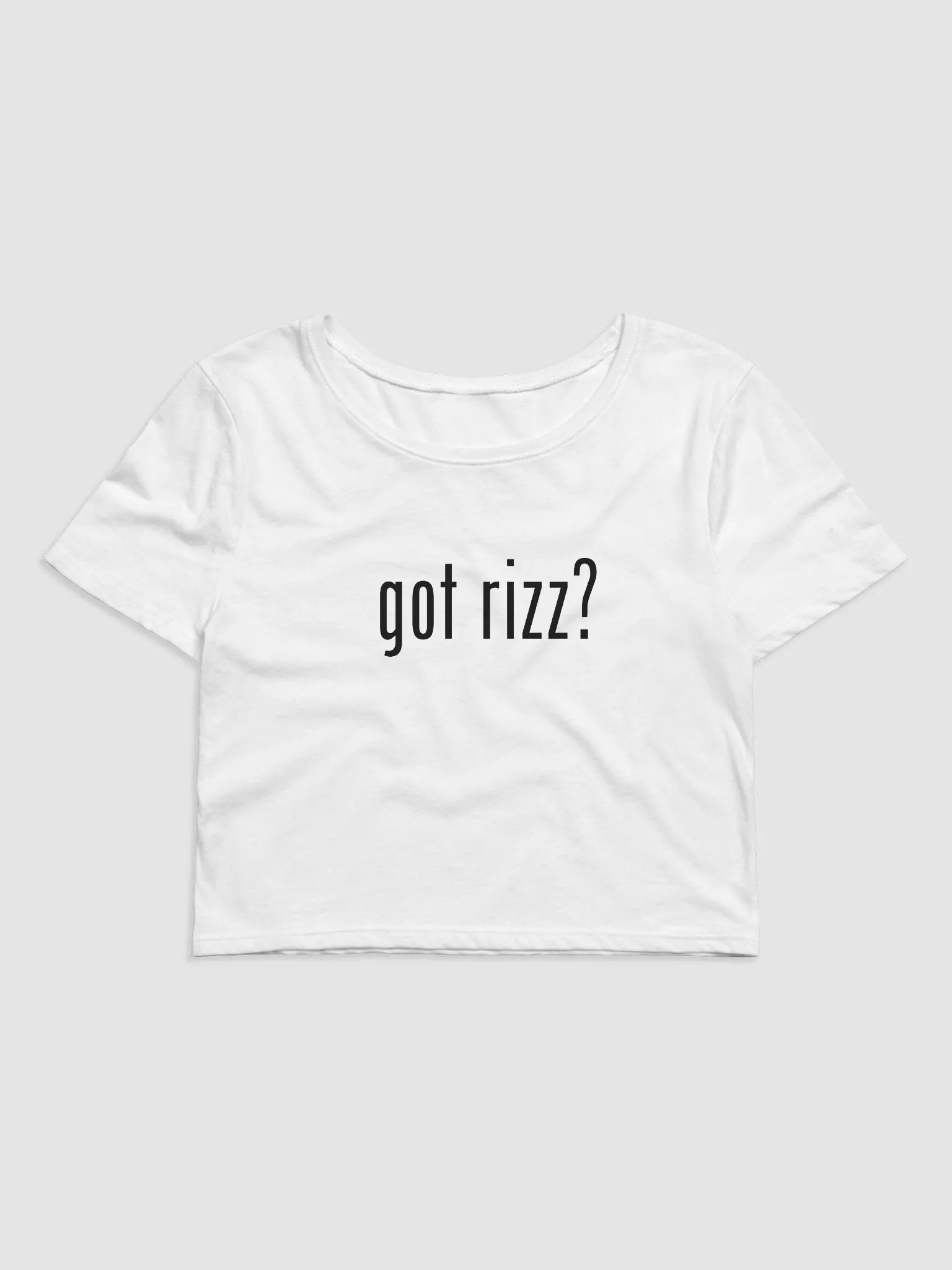 got rizz? Canvas Women's Crop Baby Tee product image (1)