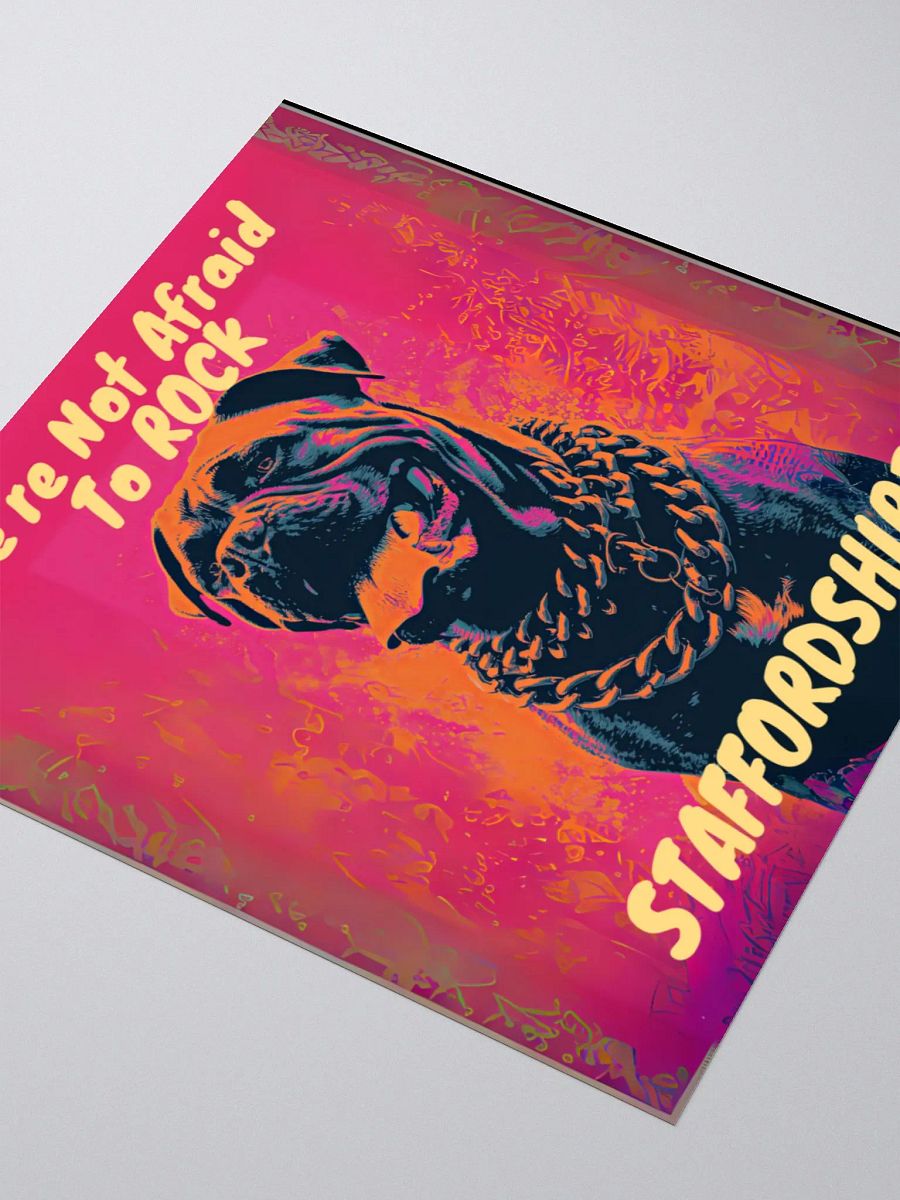 We're Not Afraid To Rock Staffordshire Kiss Cut Sticker product image (8)