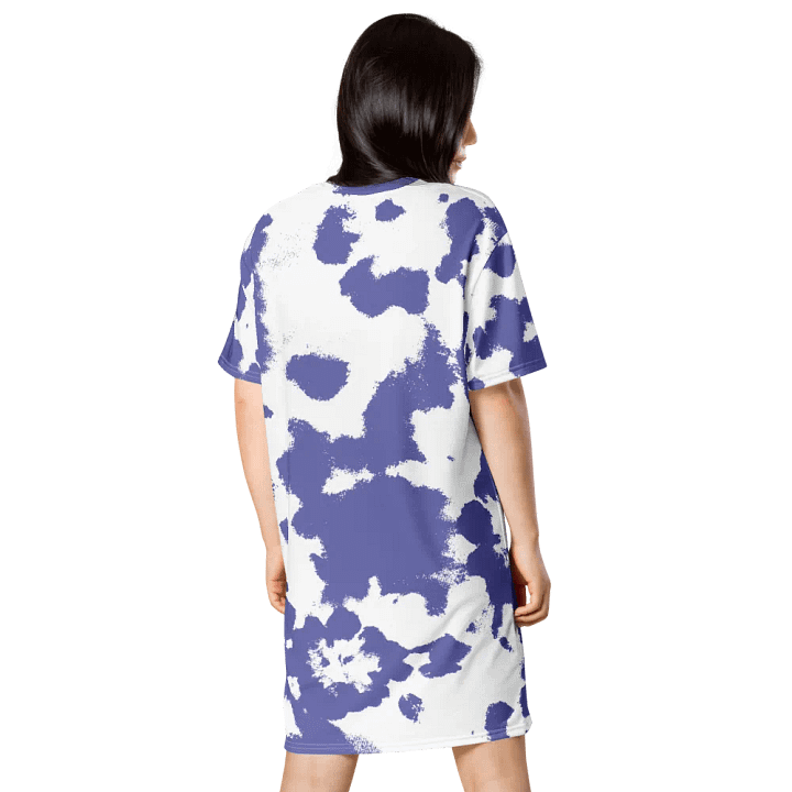 Woman T-Shirt Dress Blue Pattern product image (2)