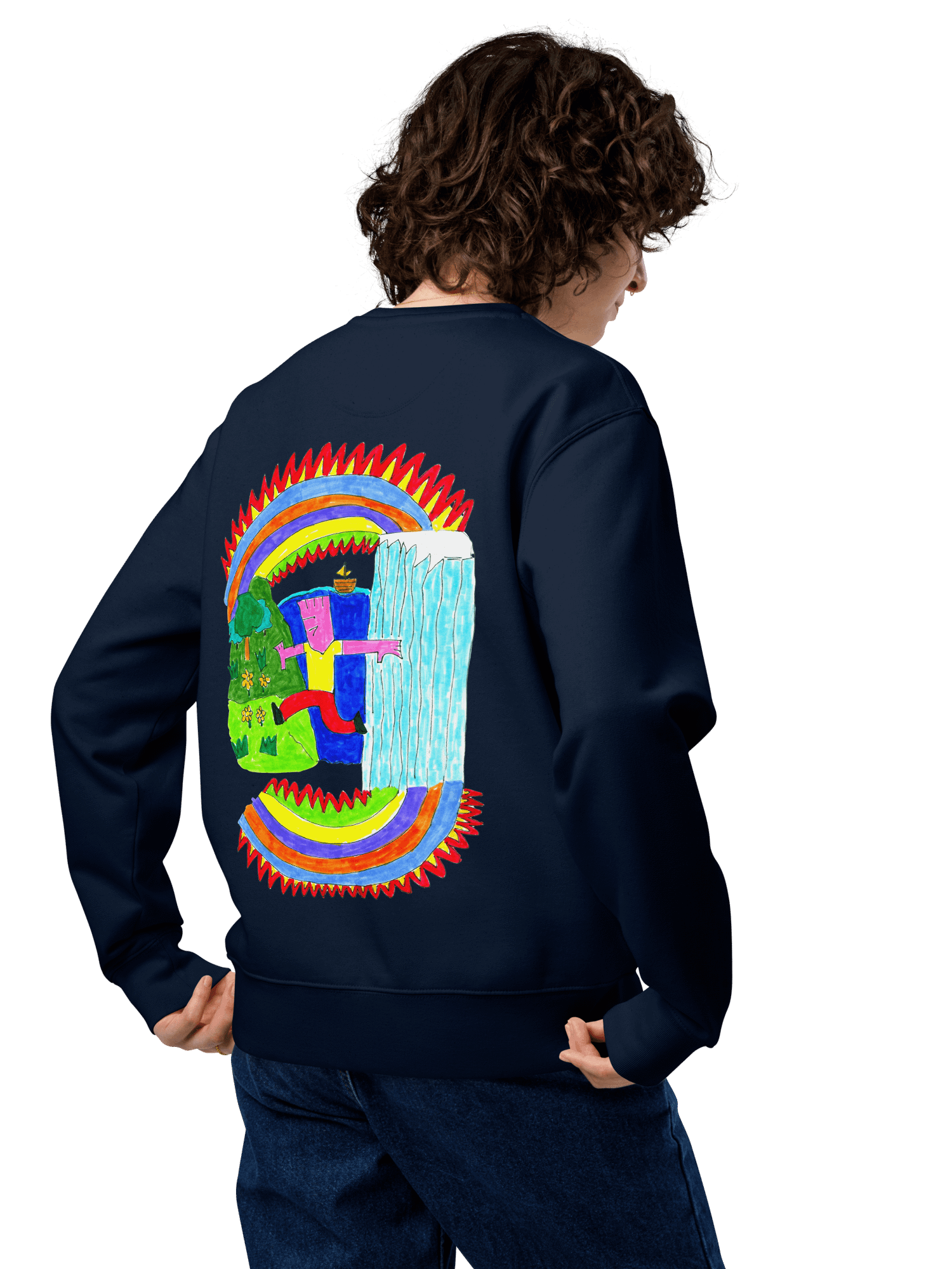 Abstract Lands Beyond Unisex Eco Sweatshirt product image (11)