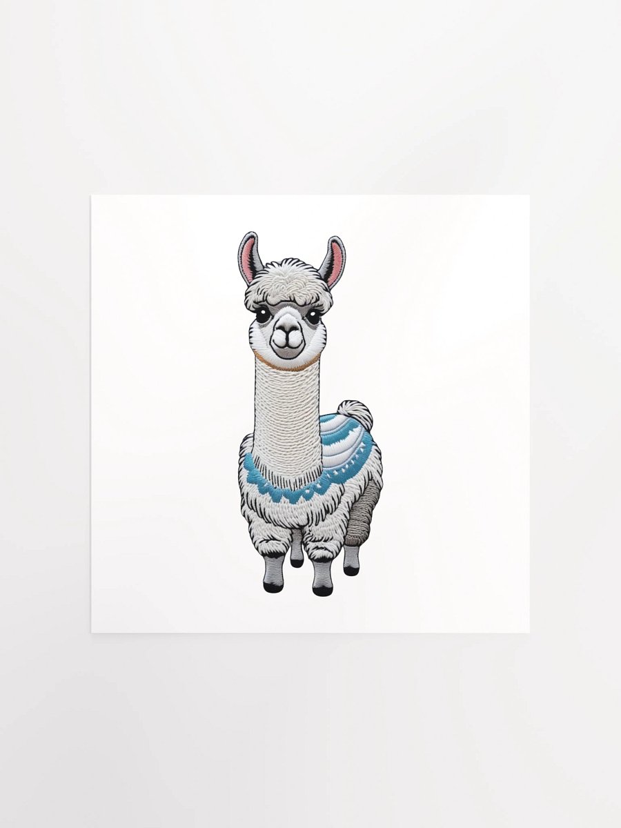 Llama Love Embroidered Patch Poster product image (3)