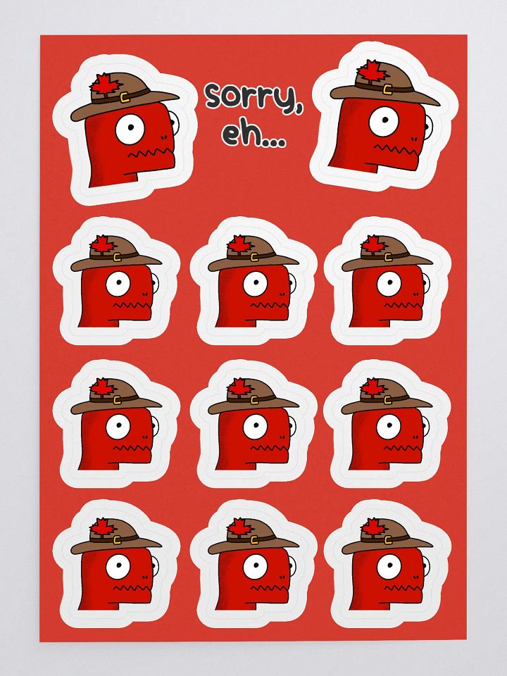 danisaurCanada Sticker Sheet product image (1)