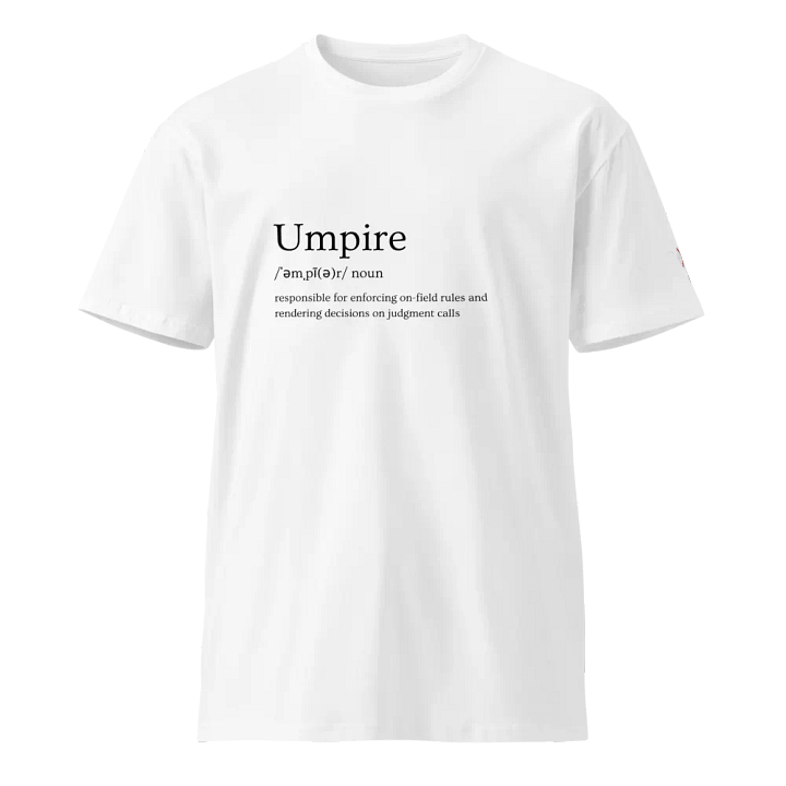 Umpire Definition T-Shirt - White product image (1)