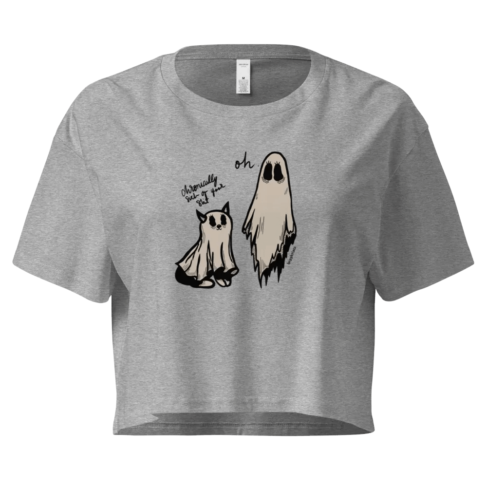 chronically sick of your sh*t! crop tee product image (2)