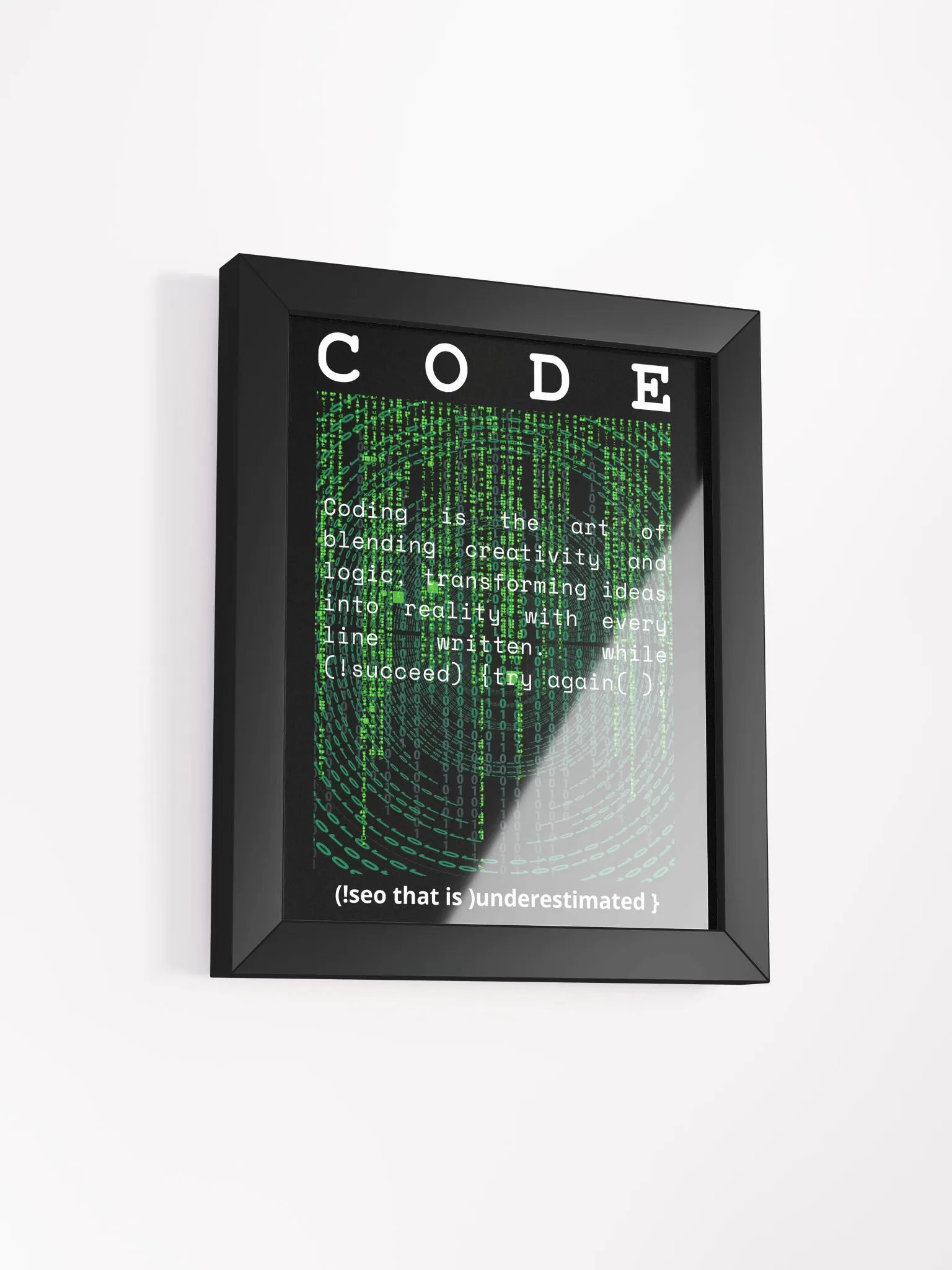 Digital Matrix Coding Art Print product image (15)