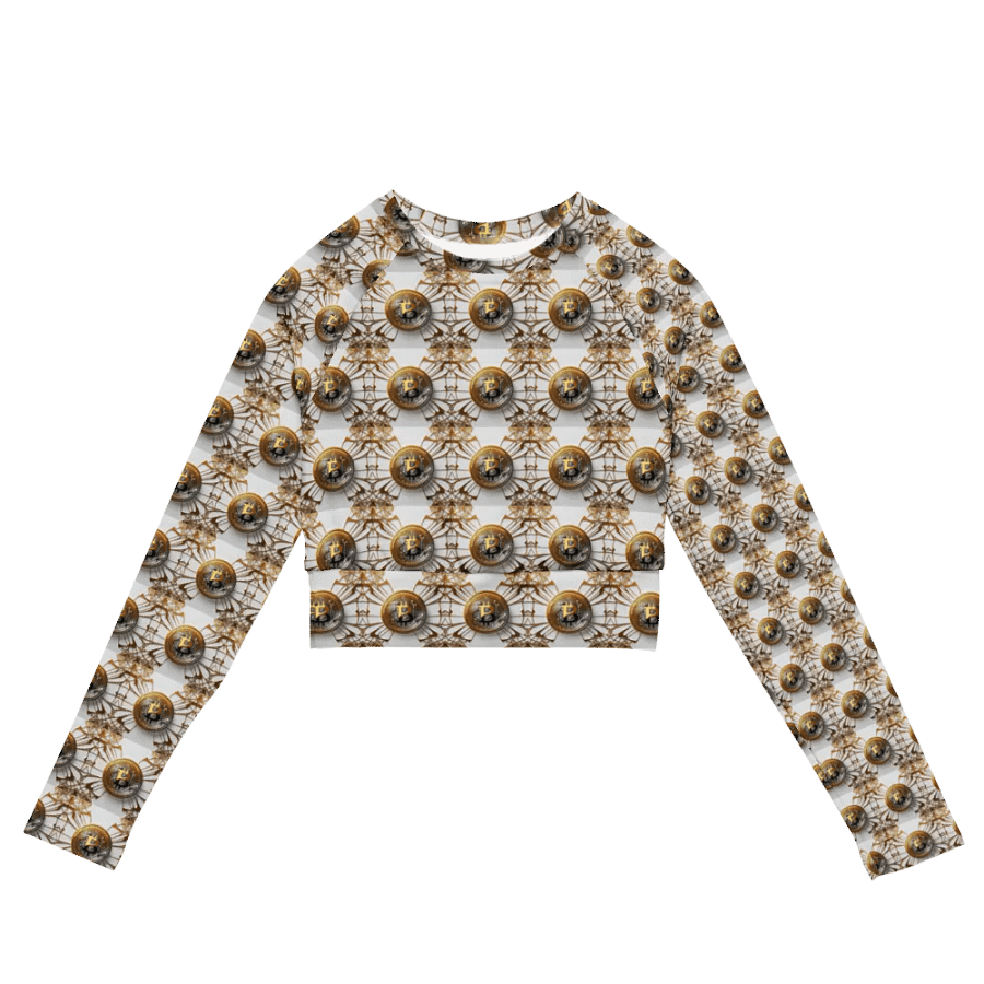 BTC Long Sleeve Crop Top white 1 product image (4)