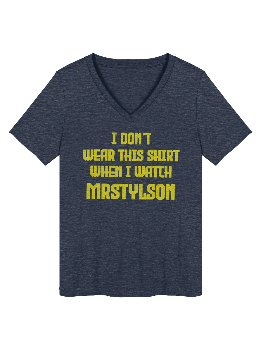 I Don't Wear This Women's V-Neck (Yellow Text) product image (23)
