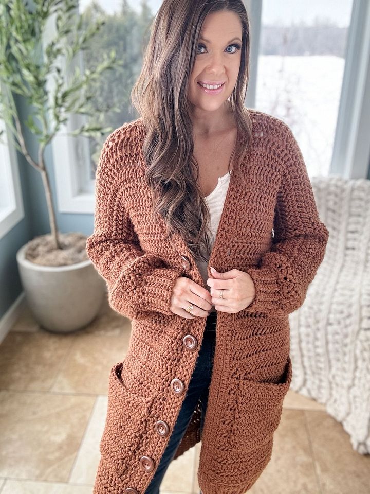 Crop Or Not Cardigan Crochet Pattern product image (1)