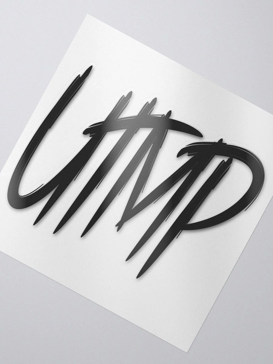 Kiss Cut Sticker - UTMP Logo White product image (3)