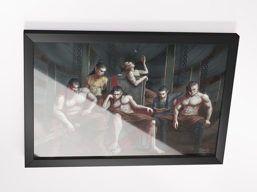 The Orcs of Orc Mountain Framed Art Print, by Elaine Ho product image (3)