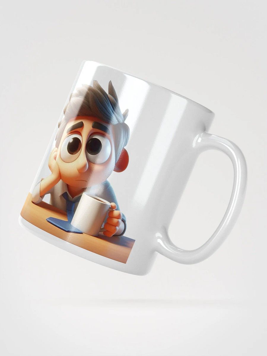Bored Office Worker #Statement Glossy Mug - White product image (4)