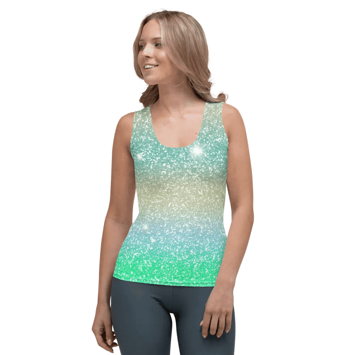 Glitter Unicorn Texture Design Tank Top (2) product image (1)