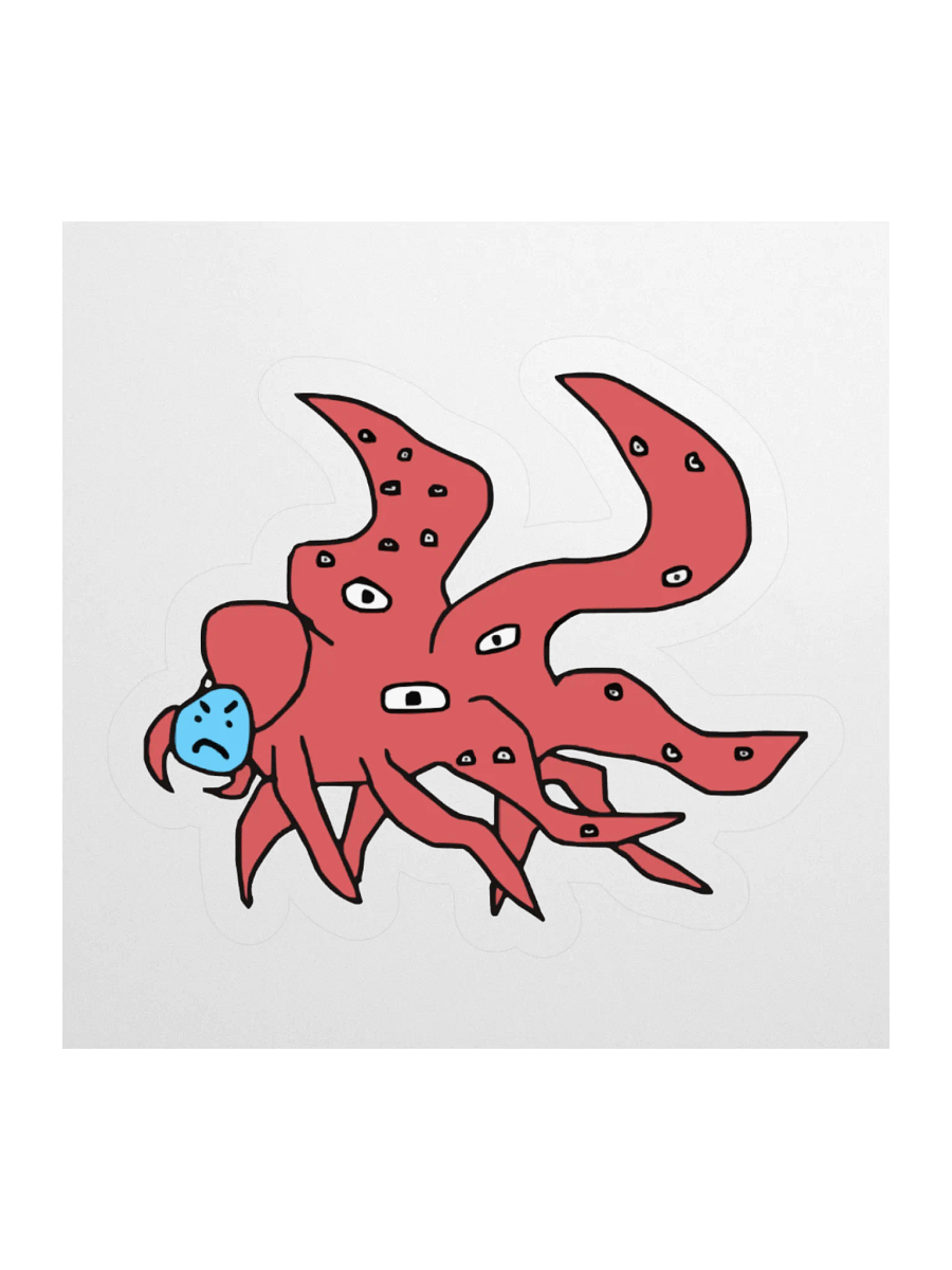 Red AI Shoggoth Sticker product image (1)