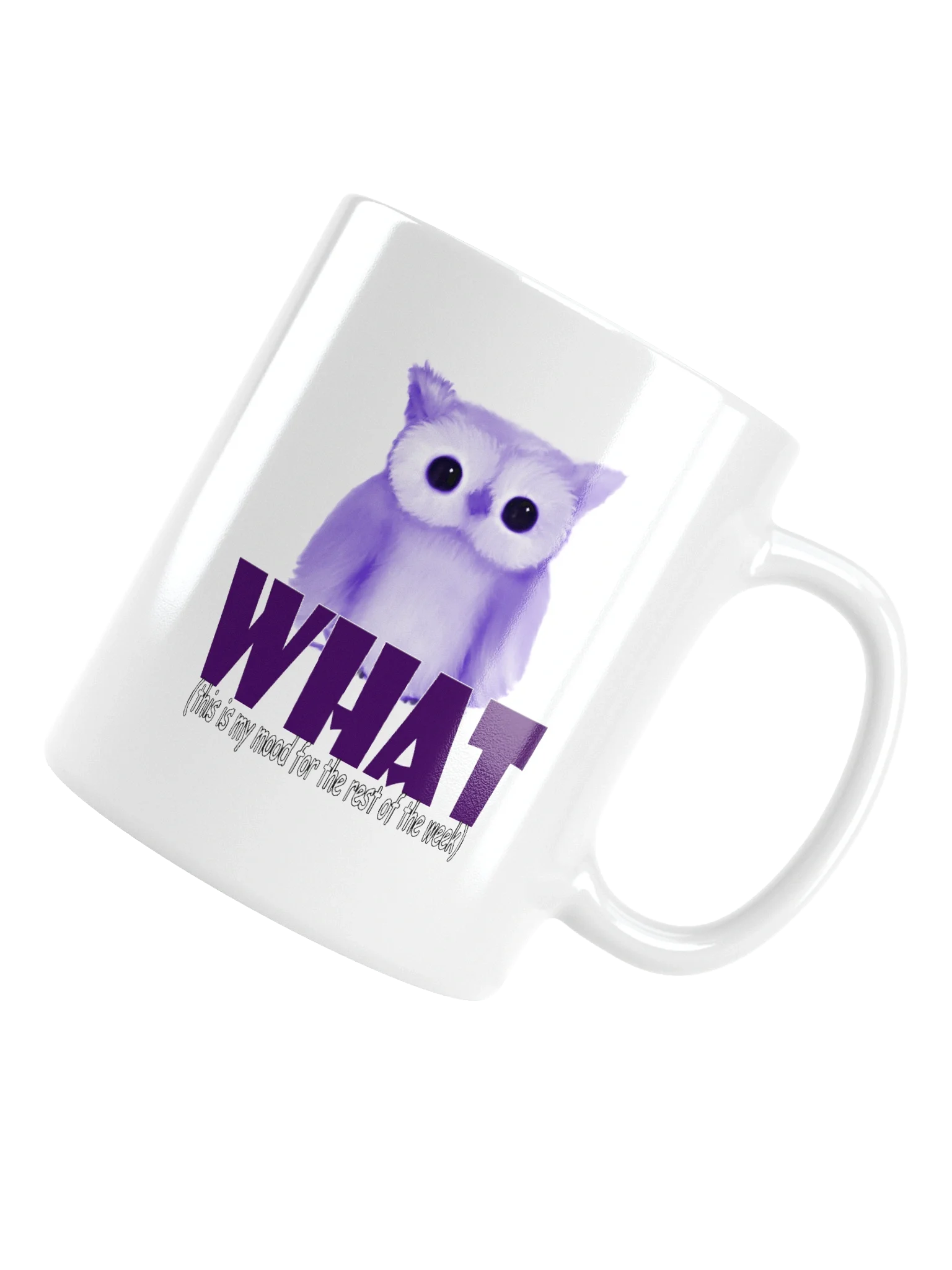 Whimsical Owl Mood White Glossy Mug product image (13)