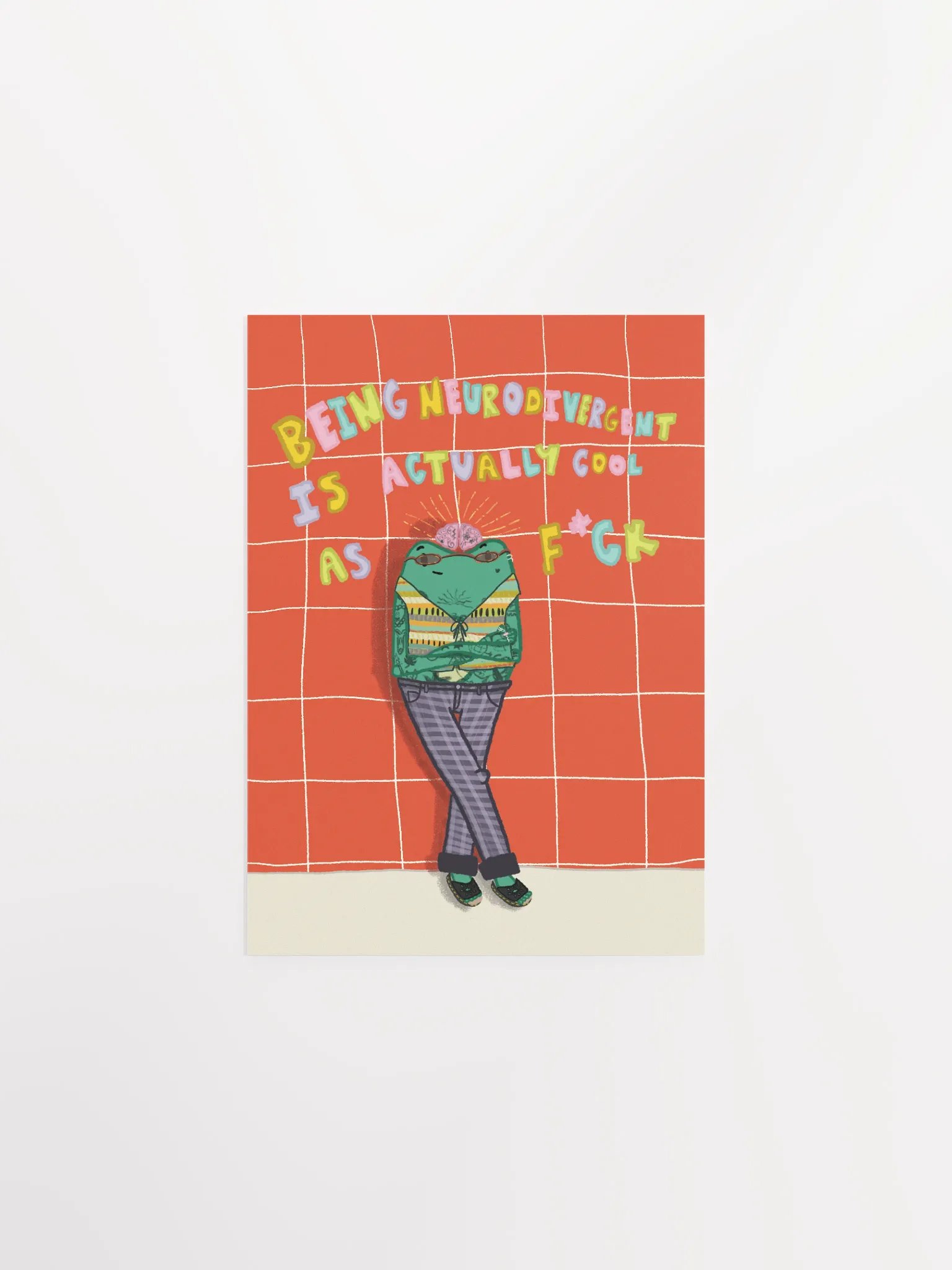 Being Neurodivergent is Actually Cool as F*ck Poster product image (1)