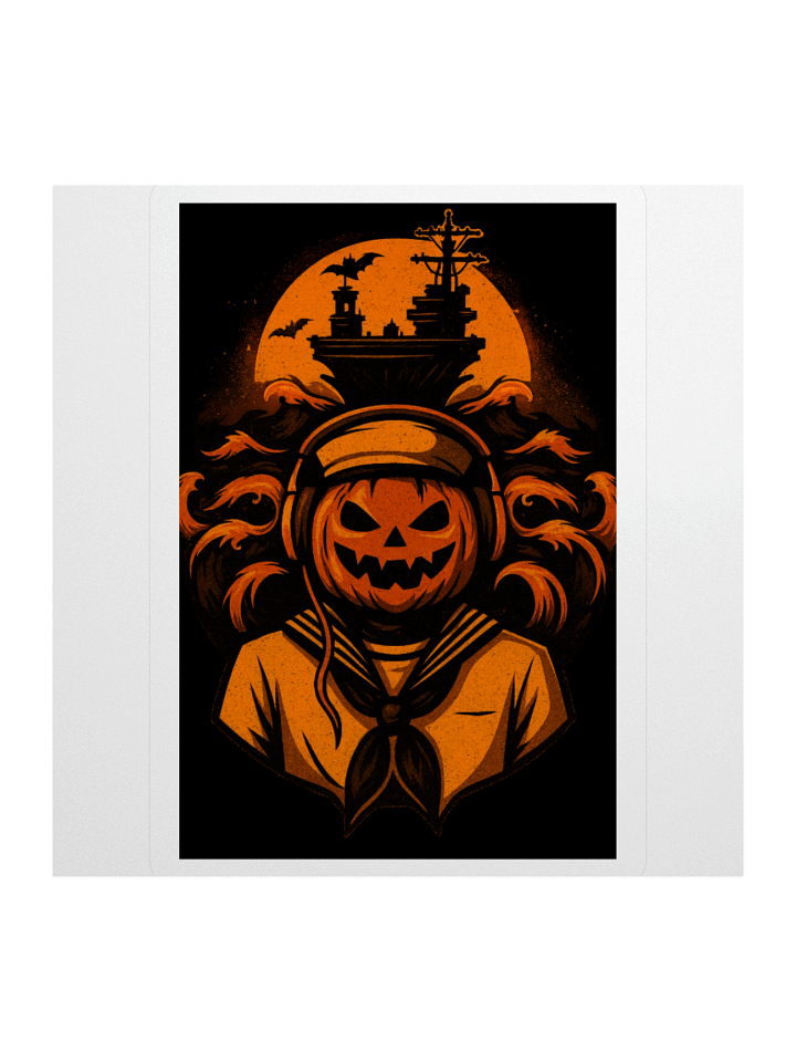 Limited Edition Spooky Sailor Pumpkin Kiss Cut Stickers product image (1)