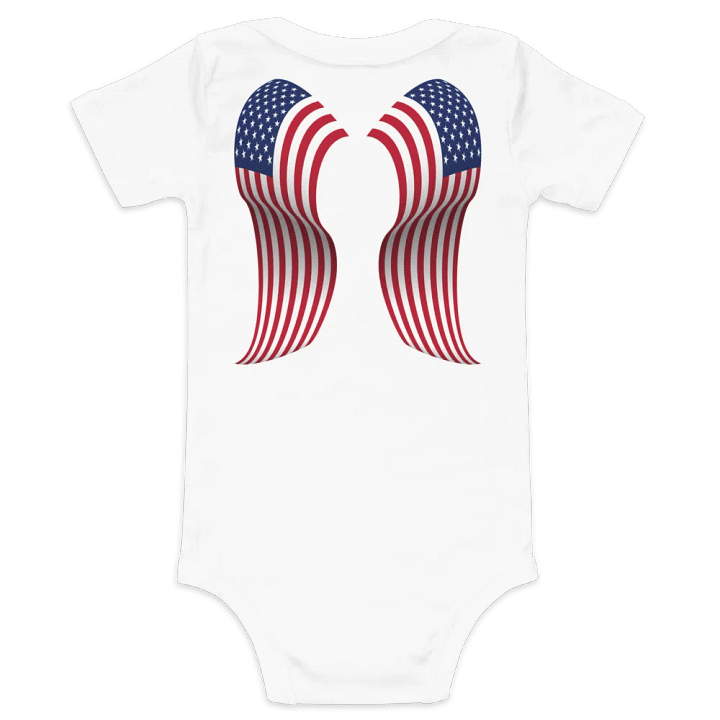 Stars & Stripes Smooth Angel Wings Onesie product image (2)