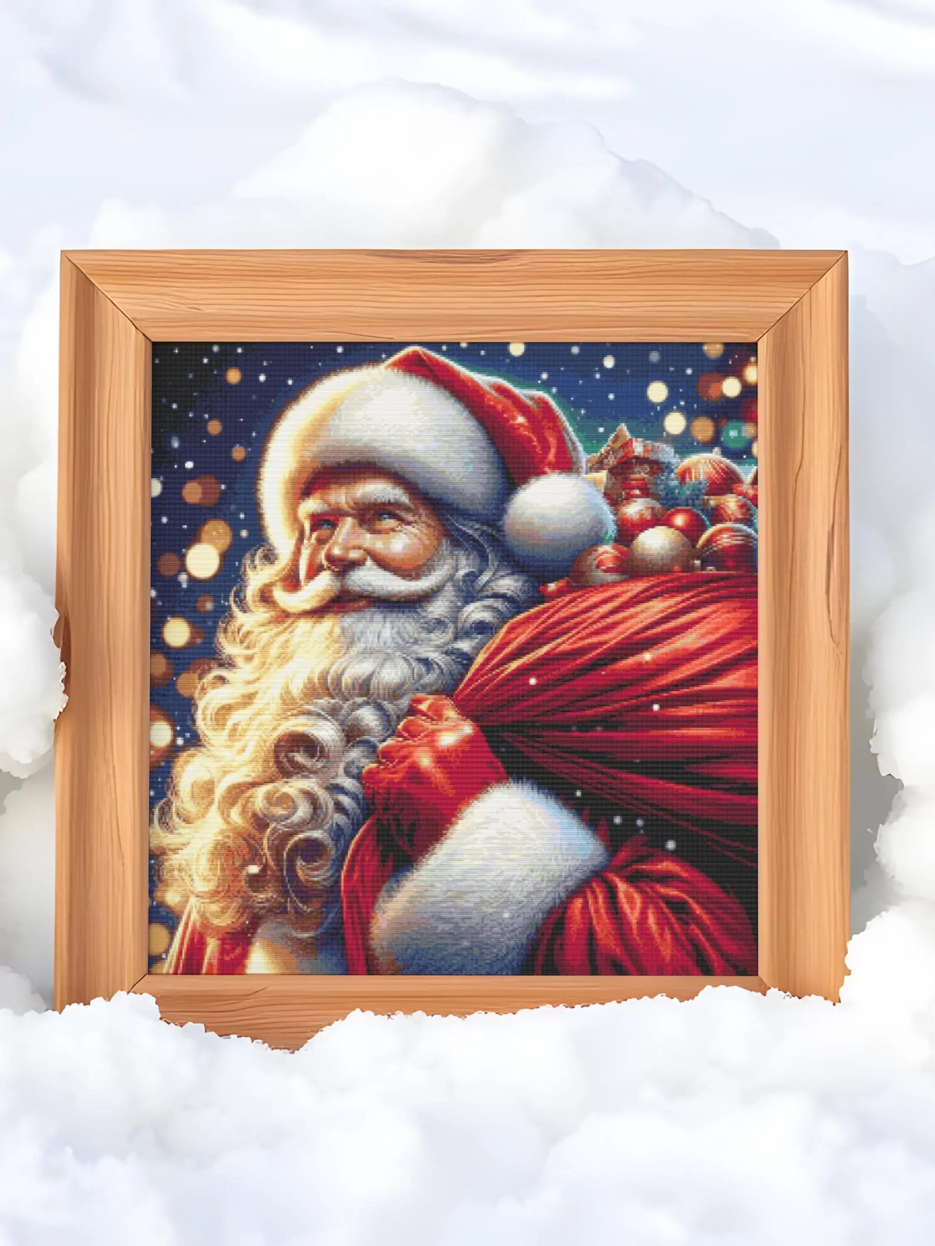 Santa with Presents Cross Stitch Pattern product image (5)
