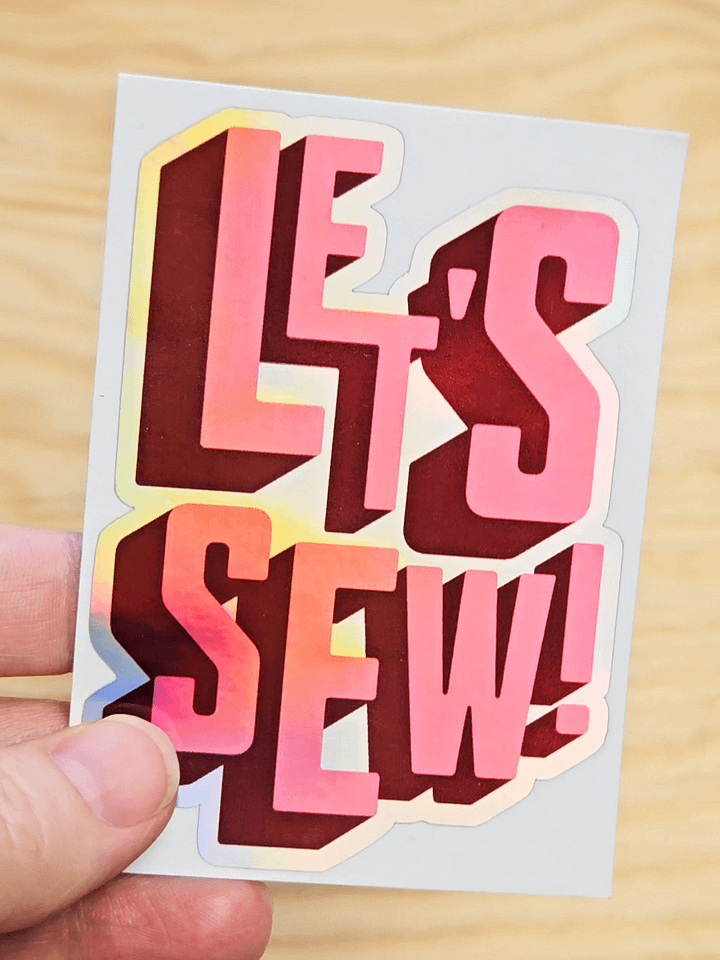 Let's Sew (Sticker) product image (1)