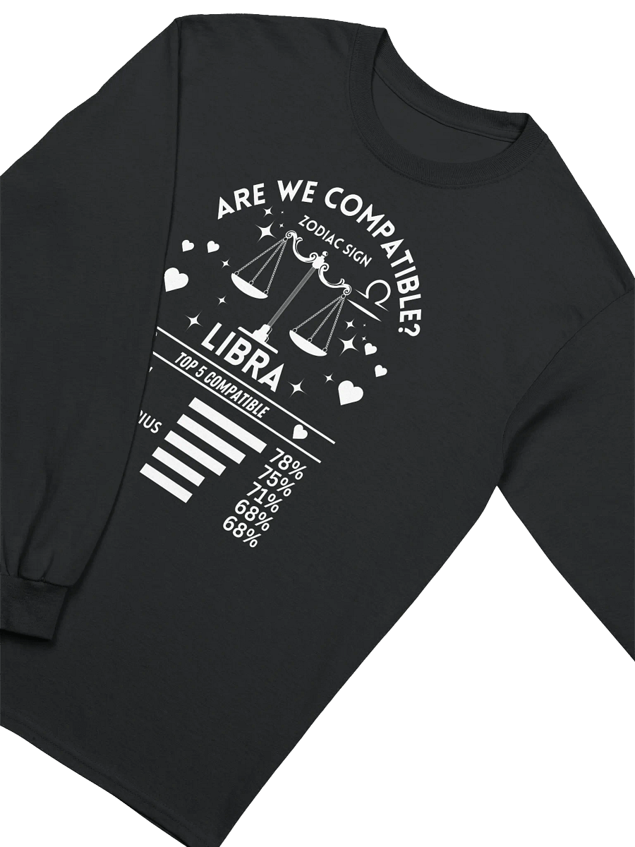 Libra Zodiac Sign Romantic Compatibility - Gildan Ultra Cotton Unisex Long Sleeve T-Shirt - Dark Colors product image (3)