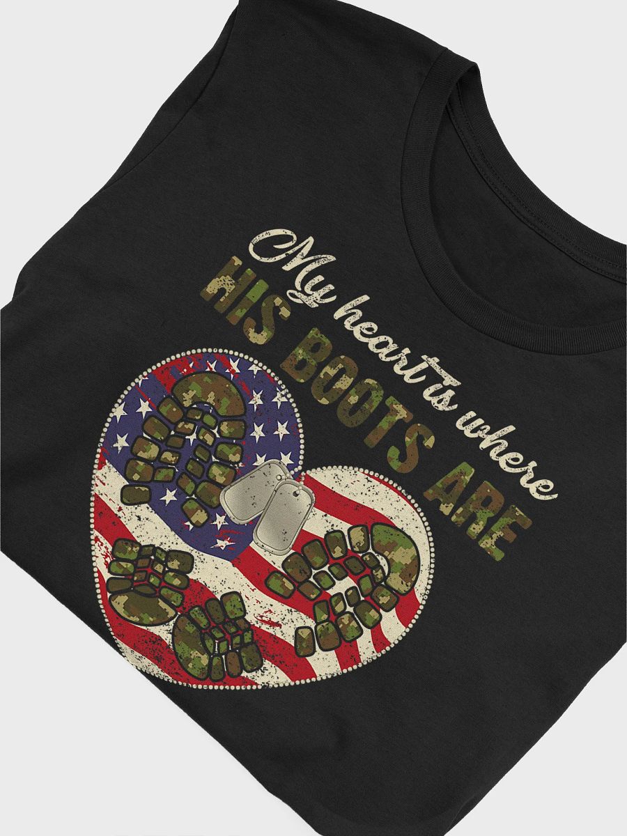 My Heart is Where His Boots Are - Adult T-Shirt product image (5)