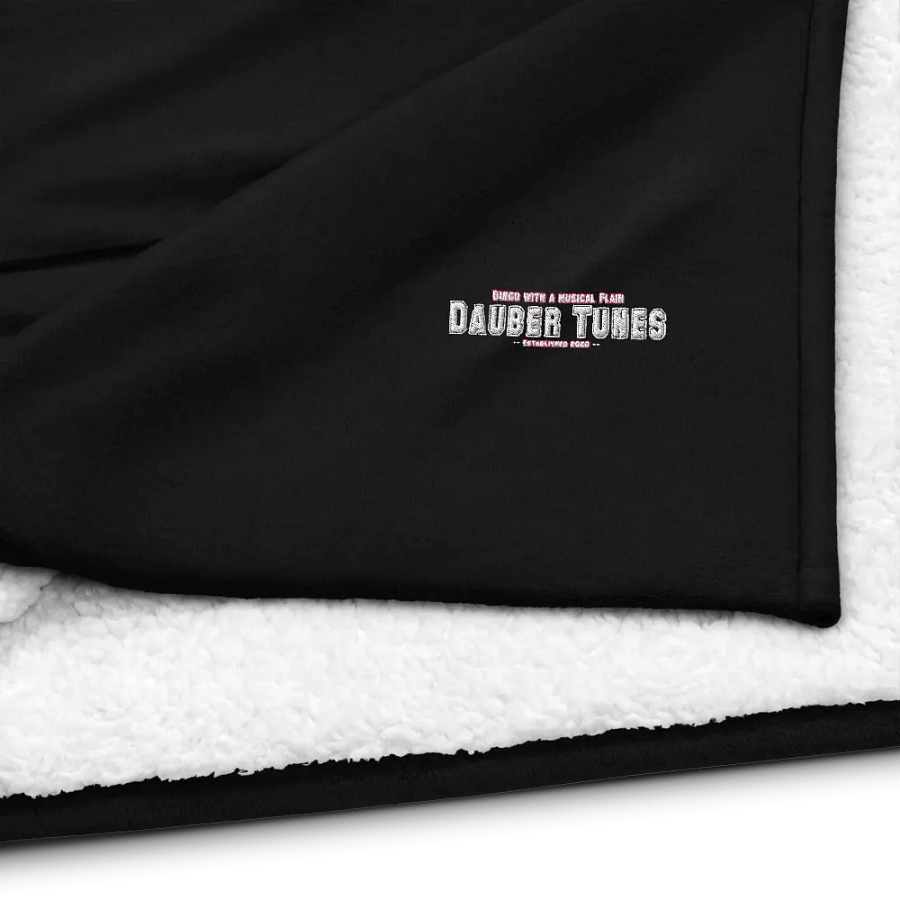 Dauber Tunes Embroidered Sherpa Blanket product image (5)