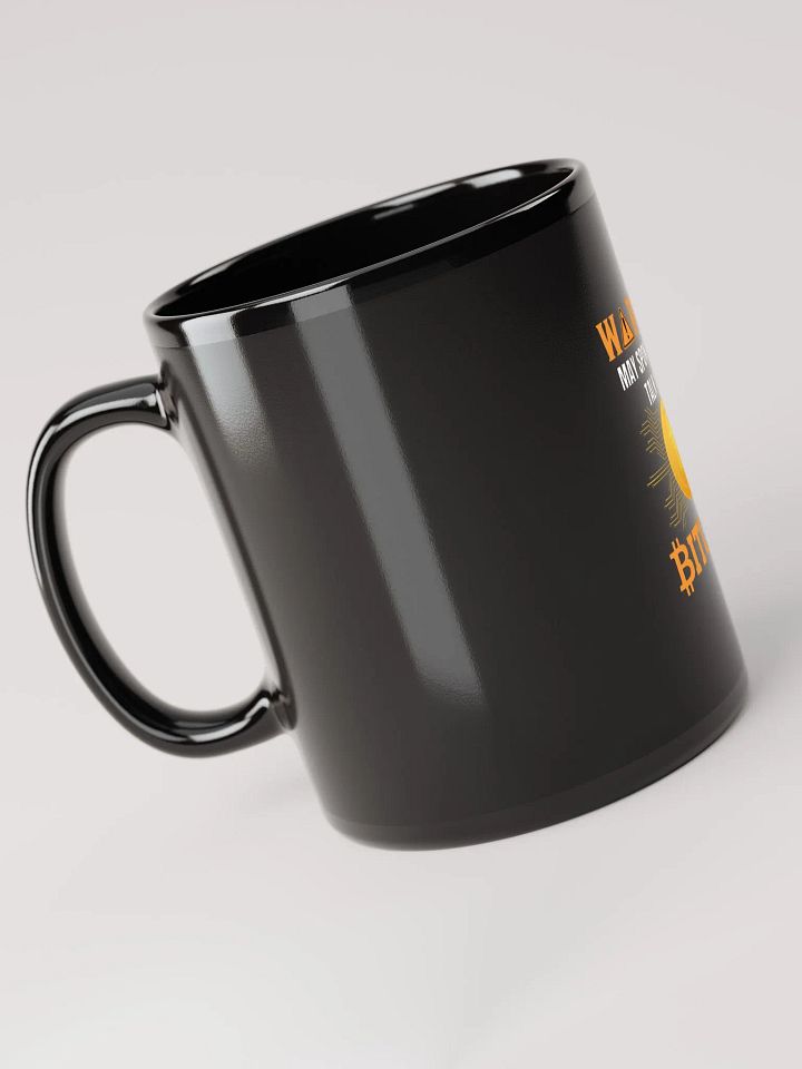 Golden Bitcoin Warning Mug product image (2)