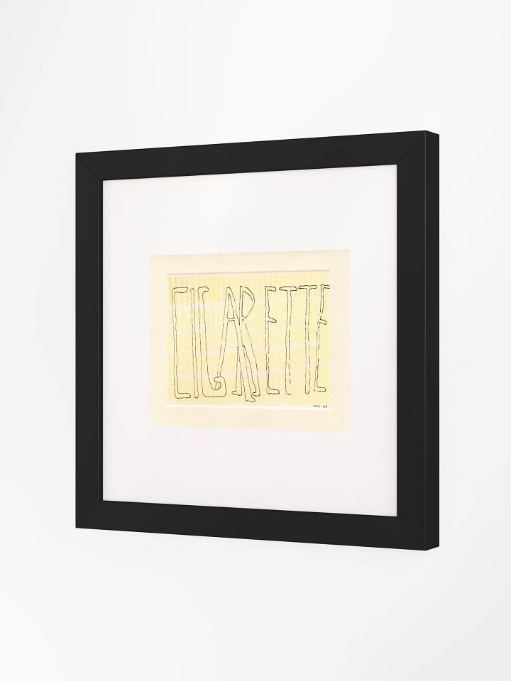 Cigarette Panel Card Print Framed product image (1)